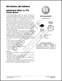 Click here to download MC10H644_06 Datasheet