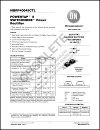 Click here to download MBRP40045CTLG Datasheet