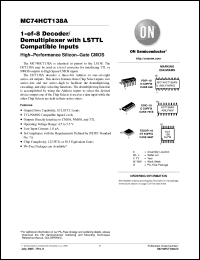 Click here to download MC74HCT138ADR2G Datasheet