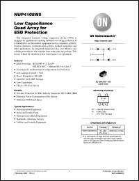 Click here to download NUP4108W5 Datasheet