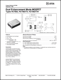 Click here to download HCT802TXV Datasheet