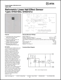Click here to download OHS3151U Datasheet