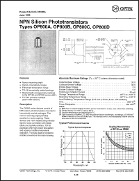 Click here to download OP800D Datasheet