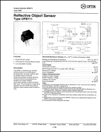 Click here to download OPB711 Datasheet