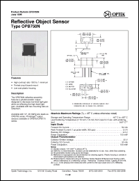 Click here to download OPB750N Datasheet