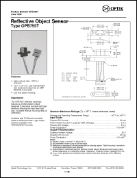 Click here to download OPB755T Datasheet