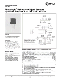 Click here to download OPB762T Datasheet