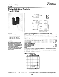 Click here to download OPB804 Datasheet