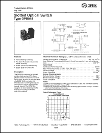 Click here to download OPB818 Datasheet