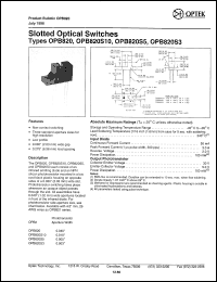 Click here to download OPB820 Datasheet