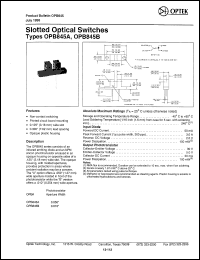 Click here to download OPB845A Datasheet