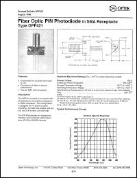 Click here to download OPF421 Datasheet