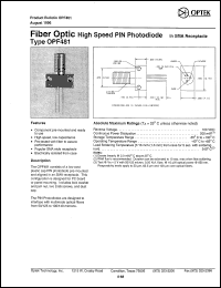 Click here to download OPF481 Datasheet