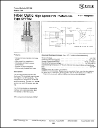 Click here to download OPF482 Datasheet