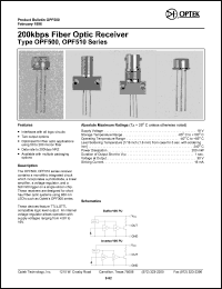 Click here to download OPF510 Datasheet