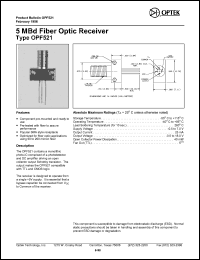 Click here to download OPF521 Datasheet