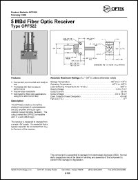 Click here to download OPF522 Datasheet