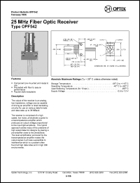 Click here to download OPF542 Datasheet