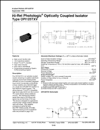 Click here to download OPI125TXV Datasheet