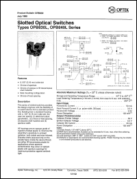 Click here to download OPB831L Datasheet