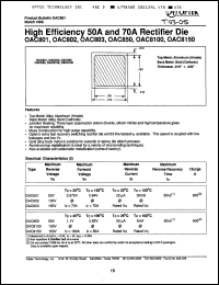 Click here to download OAC850 Datasheet