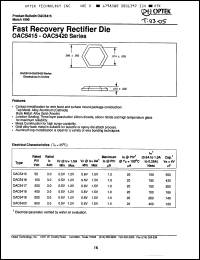 Click here to download OAC5420 Datasheet