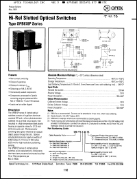 Click here to download OPB872P51TX Datasheet