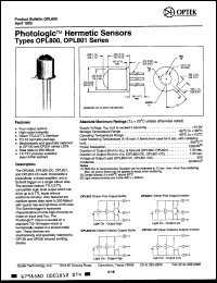 Click here to download OPL801OC Datasheet