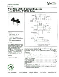 Click here to download OPB800L_06 Datasheet