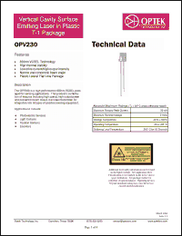 Click here to download OPV230 Datasheet