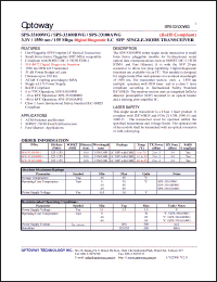 Click here to download SPS-33100BWG Datasheet