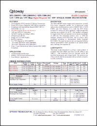 Click here to download SPS-3380BWG Datasheet