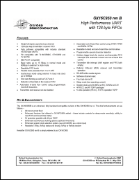 Click here to download OX16C950-PCC60 Datasheet