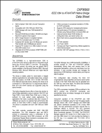 Click here to download OXFW900 Datasheet