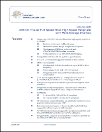 Click here to download OXU140CM-PBBG Datasheet
