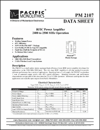 Click here to download PM2107 Datasheet