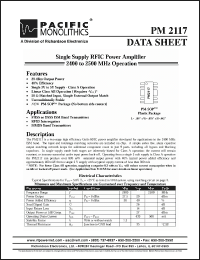 Click here to download PM2117 Datasheet