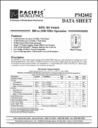 Click here to download PM2602 Datasheet
