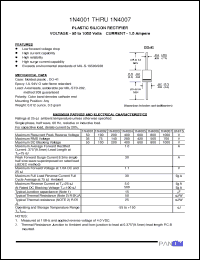 Click here to download 1N4001 Datasheet