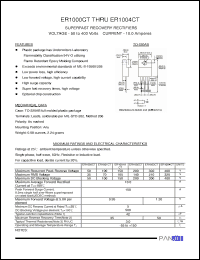 Click here to download ER1001CT Datasheet