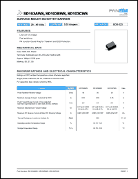 Click here to download SD103AWS Datasheet