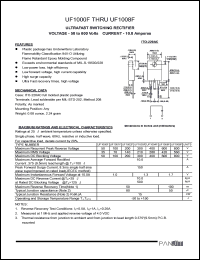 Click here to download UF1001F Datasheet