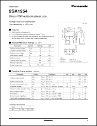 Click here to download 2SA1254 Datasheet