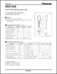 Click here to download 2SA1533 Datasheet