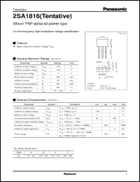 Click here to download 2SA1816 Datasheet