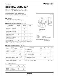 Click here to download 2SB0789 Datasheet