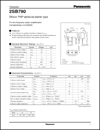 Click here to download 2SB0790 Datasheet