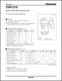 Click here to download 2SB1319 Datasheet