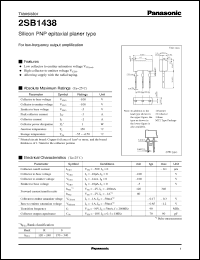 Click here to download 2SB1438 Datasheet