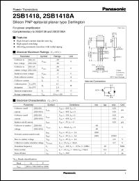 Click here to download 2SB1418 Datasheet
